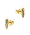 Feathers Silver Stud Earring STS-6542
